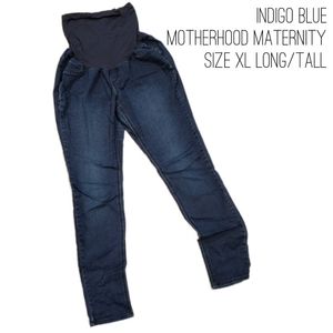 Like New Maternity jeans, indigo blue, motherhood maternity size XL-tall